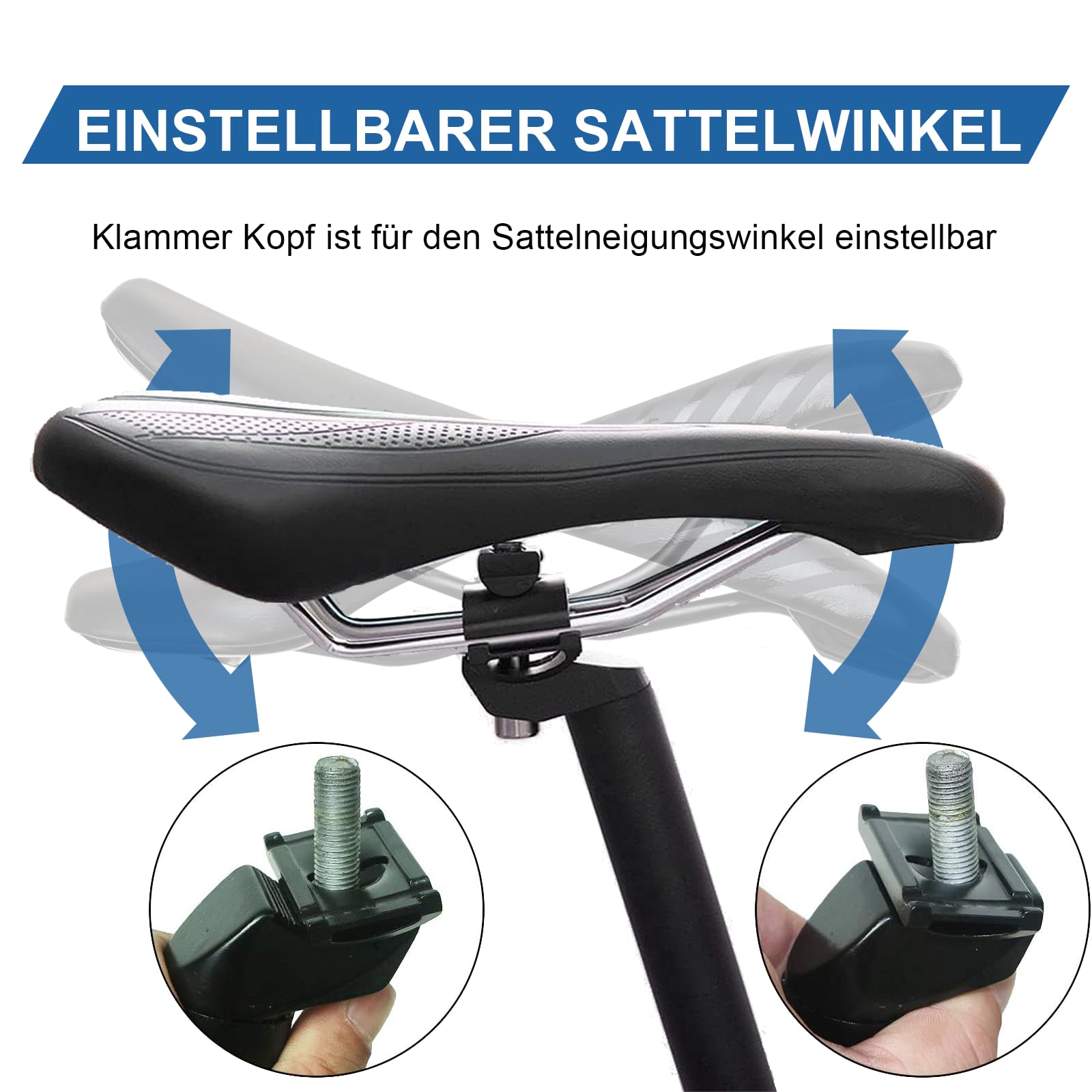 Riduttore Manicotto Per Tubo Sella Bici In Lega Di Alluminio – Adattatore Per Sella Da 25,4 Mm A 28,6 Mm, Nero - 3