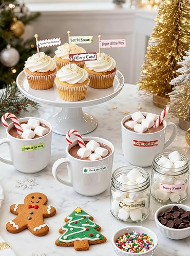 Miniatura 4 de Phomemo Labels D30 - Cinta de etiquetas autoadhesivas, etiquetas maestras de impresión en negro sobre blanco, papel térmico autoadhesivo, 160