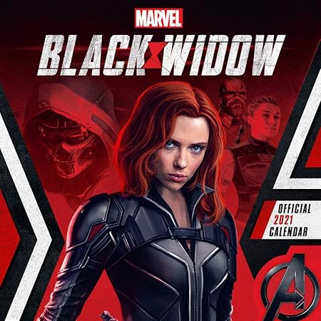 Amazon Com 1art1 Black Widow Poster Calendar Marvel Studios Official 2021 Calendar 12 X 12 Inches Office Products
