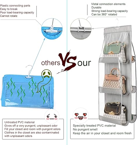 Miniatura 4 de ZB.soar Organizador de bolso colgante (gris-6)