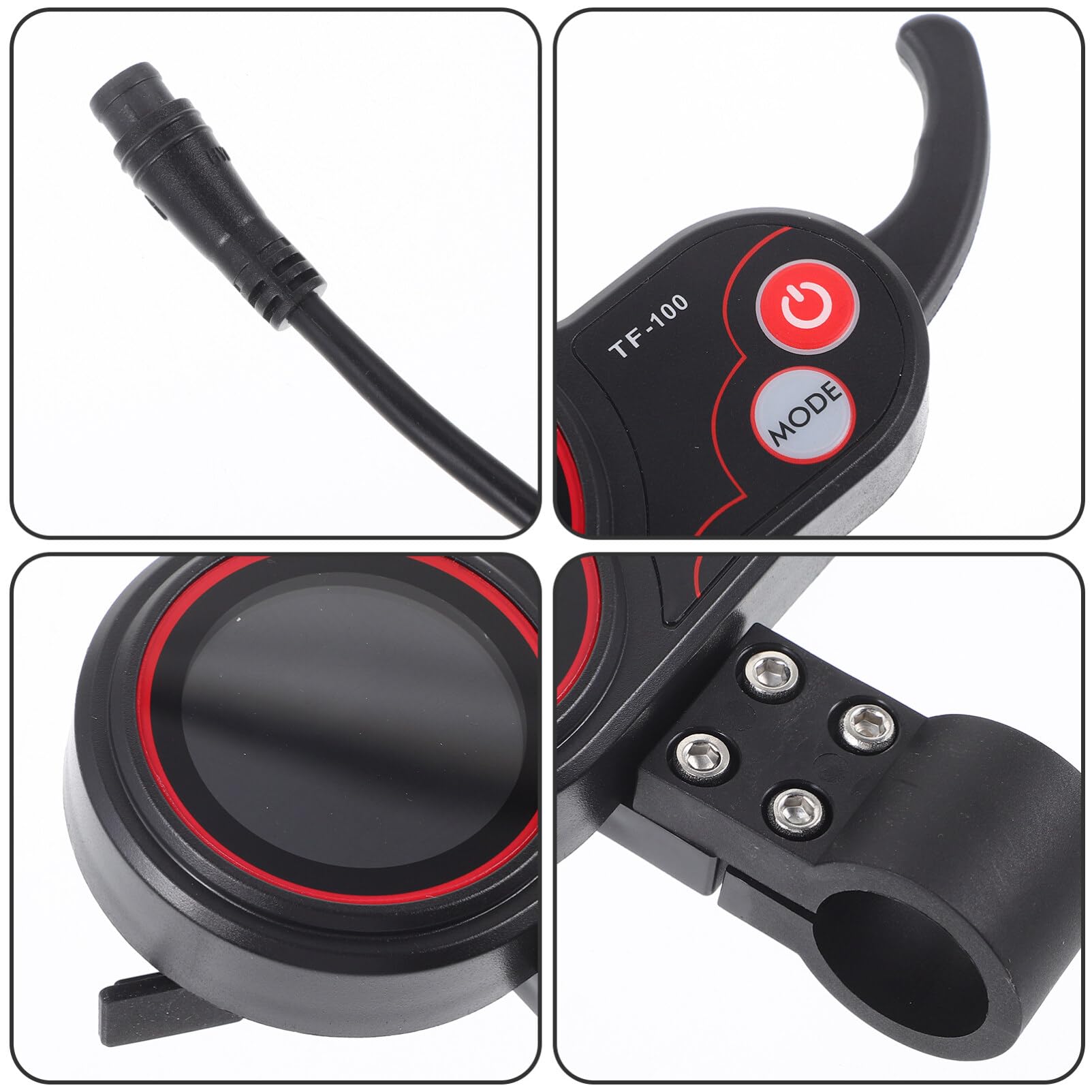 Sosoport Kugoo Elektroroller Display-Panel Kompatibel Für Kugoo Intuitives Design Einfach Zu Bedienen Schwarzes Pin Armaturenbrett Stabiler Betrieb Für Elektro-Scooter Zubehör