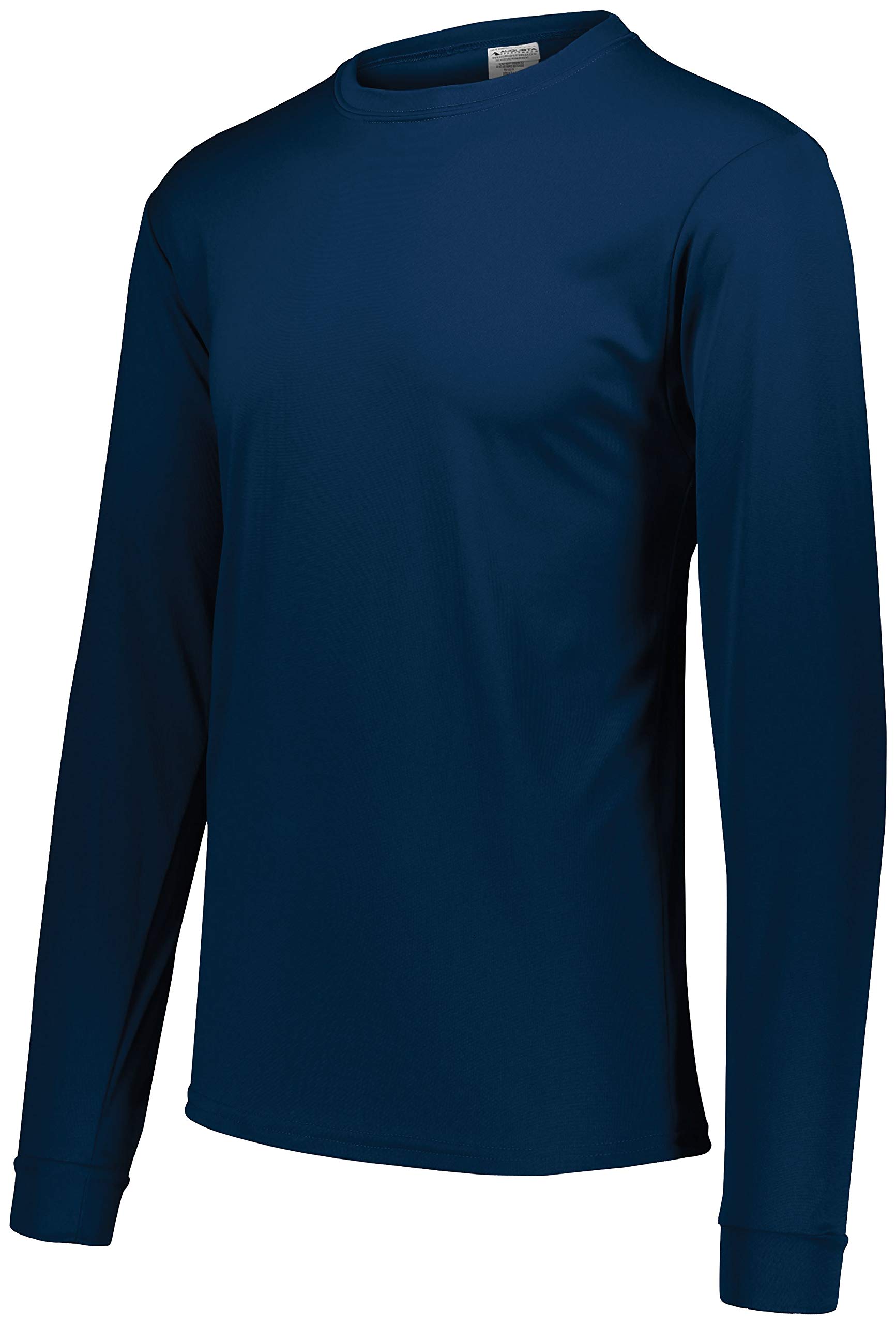 Augusta Adult Wicking Long Sleeve Tee (Navy) (L)