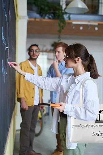 Miniatura 5 de Bolso personalizado con cremallera de lona para profesor, mamá y dama de honor, bolso de hombro con cremallera