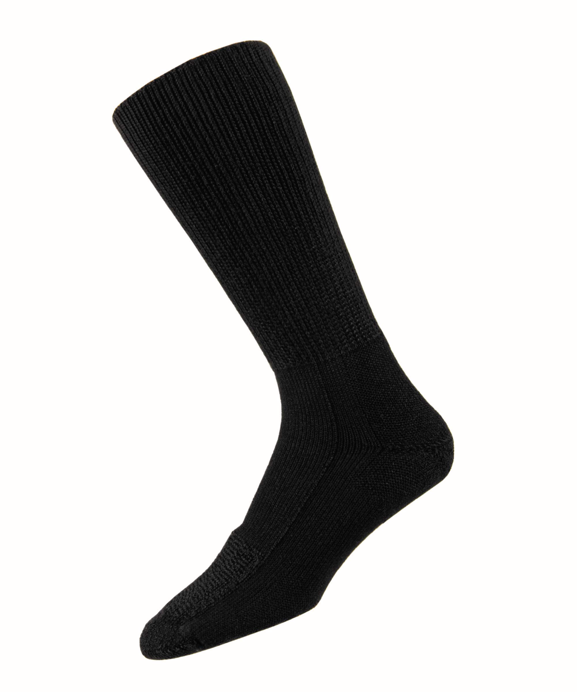 Thorlos Unisex Black Steel Toe Work Moderate Cushion Mid-Calf, Large
