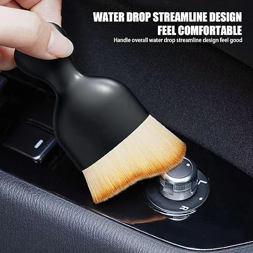 Miniatura 3 de jeseny Paquete de 1 cepillo suave de limpieza interior del automóvil, cepillo de detalles sin arañazos, herramienta de eliminación de polvo para