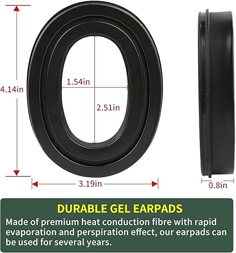 Miniatura 5 de Sordin Supreme Pro X - Juego de almohadillas de gel y almohadillas de gel para la serie Sordin Supreme Active Ear Muff, 1 par