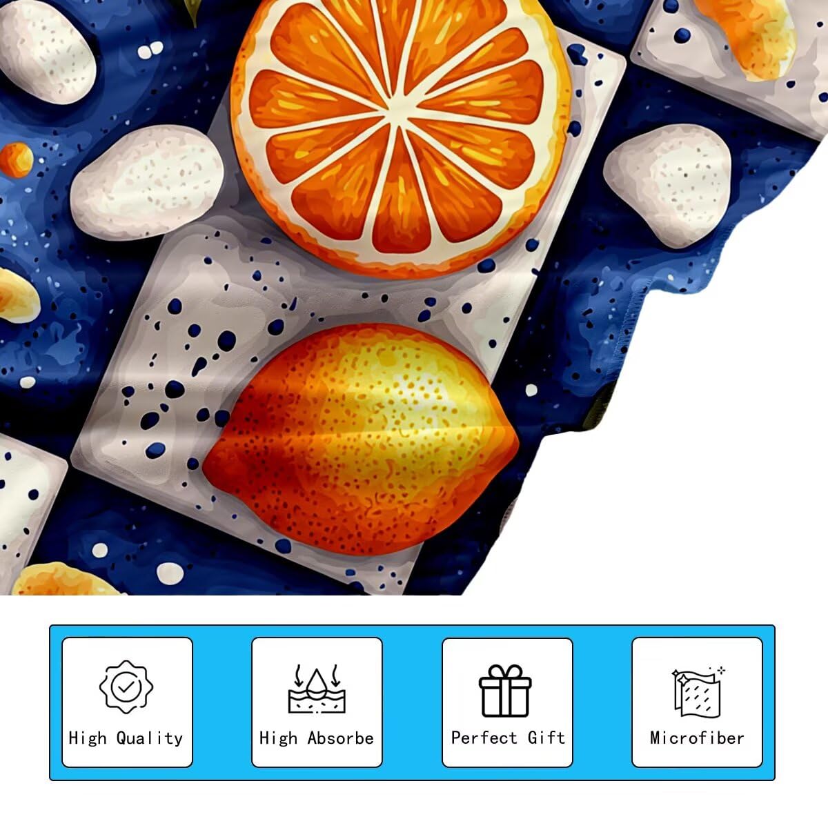 Telo Mare Microfibra, Telo Mare Grande 90x200cm 2 Pezzi, Asciugamano Palestra Donna Asciugatura Rapida, Antisabbia Asciugamano Microfibra, Leggero Asciugamani Palestra per Regalo Donna (Frutta) -4462