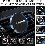 Ivoler Support de téléphone de voiture magnétique pour Air Porte-téléphone cellulaire Vent Support de berceau de voiture pour aimants forts iPhone SE 11 Pro XS Max XR X 8 Plus Samsung Galaxy Note20 S20 Note10 & Tout le téléphone, noir