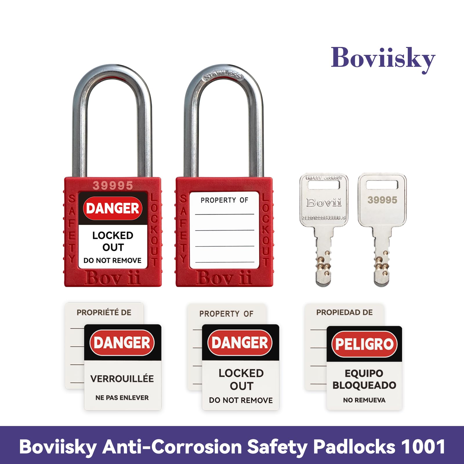Snapklik.com : Lockout Tagout Kit, 36 PCS, 3 Red Keyed Different Safety ...