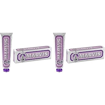 Marvis Peppermint &amp; Jasmine Toothpaste 85ml Toothpaste Helps Remove Plaque &amp; Gums Care Dental Hygiene Lasting Freshness (Pack