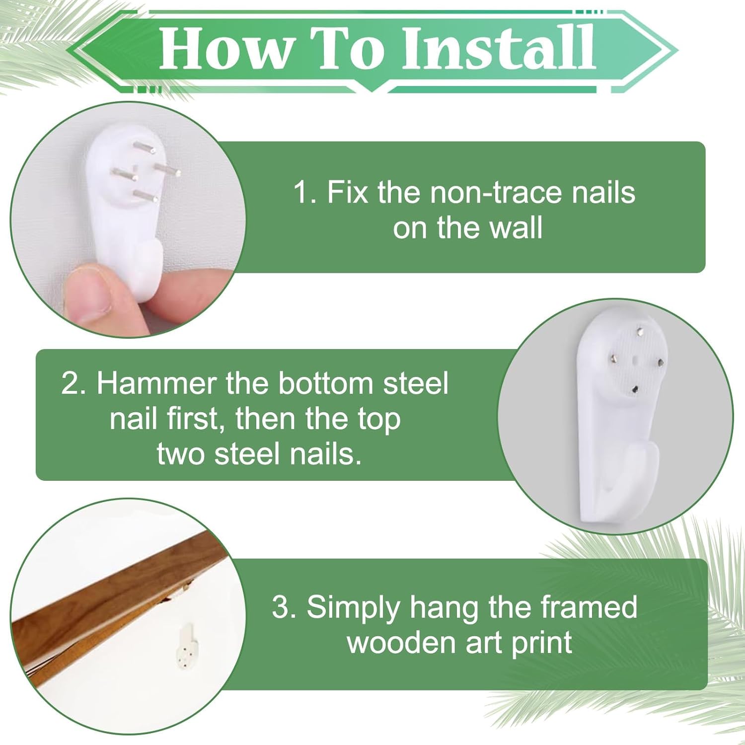 مجموعة فنية جدارية تجريدية من 3 قطع، ديكور حائط خشبي هندسي بوه... - view 3