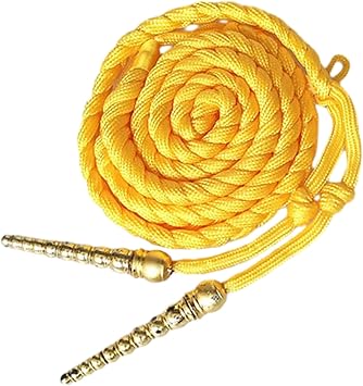 Aiguillette Shoulder CordTraditional Braided Shoulder Badge Uniform Cosplay Accessory Costume Clothing Decorations, Yellow