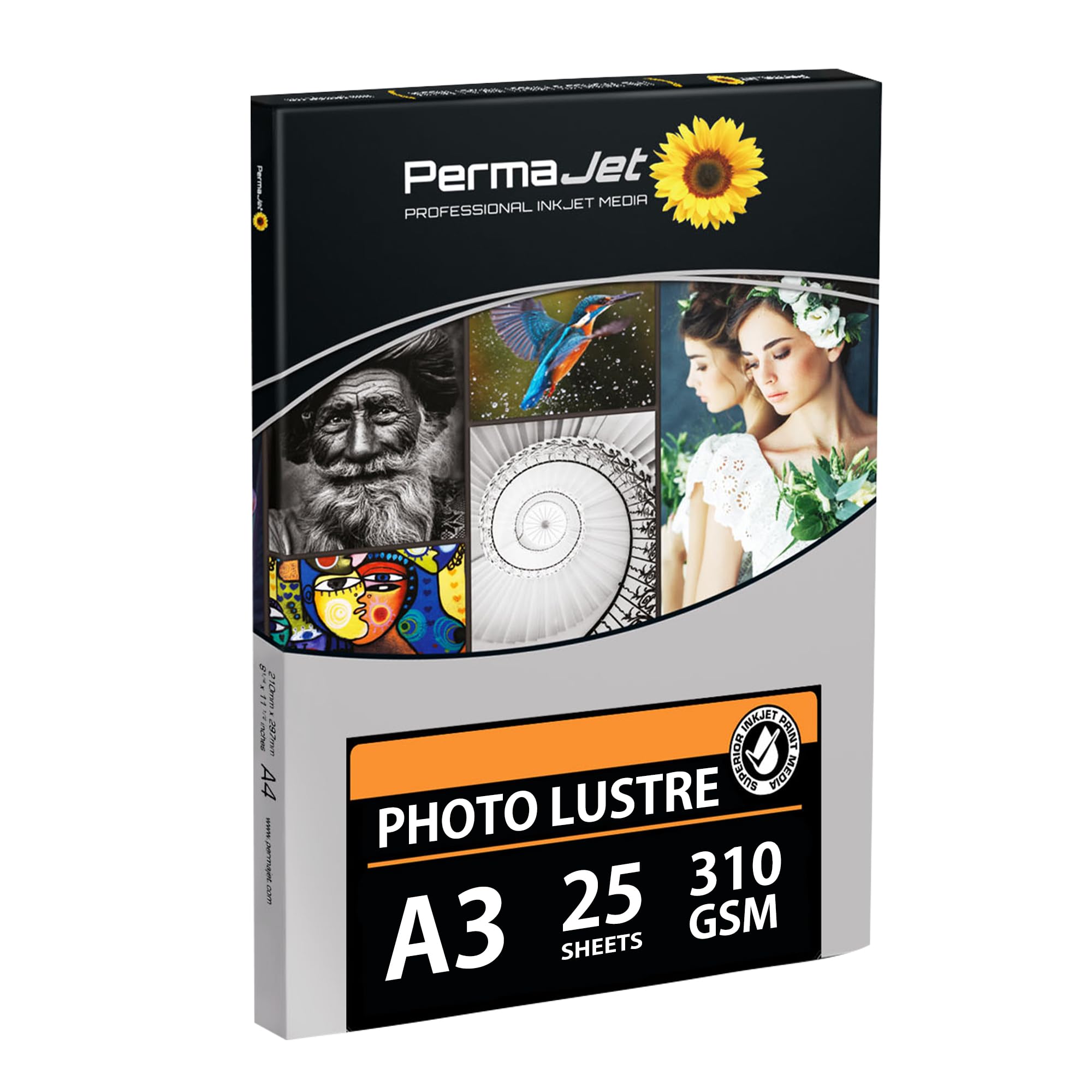 PermaJet Photo Lustre 310gsm | A3 25 Sheets | Inkjet Lustre Printer Photo Paper — image 1