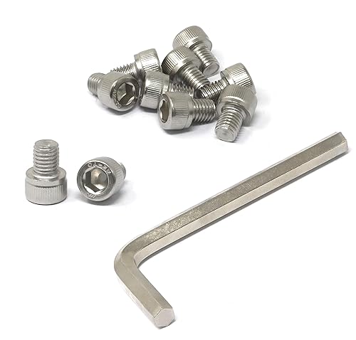 Miniatura 190 de iexcell 25 piezas M4 x 60/65/70/75/3.150 in paso de rosca 0.028 in acero inoxidable 304 cabeza hexagonal Tornillos Tornillos surtido Kit