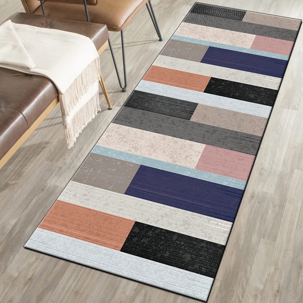 Nowoczesne chodniki do korytarza 80 x 120 cm, patchworkowy kolorowy dywan mata antypoślizgowy zmywalny chodnik do kuchni, sypialni, przedpokoju, schodów, drzwi, możliwość personalizacji
