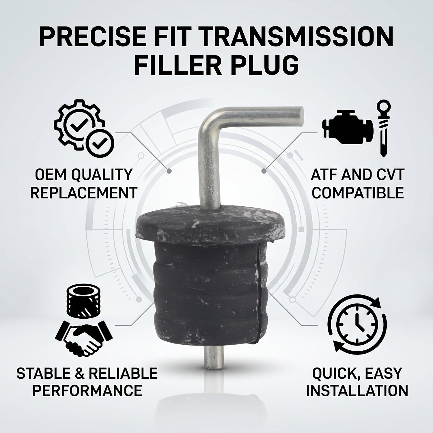Rubber Repair Replacement Car Filler Plug 25615‑5T0‑004 25615 Rcl 003 Accessory for Atf A Cvt Cover Parts Auto Accessories