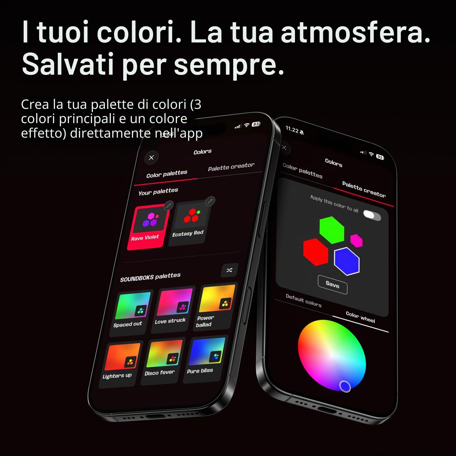 SOUNDBOKS Lightboks, luce portatile per feste, compatibile con tutti gli altoparlanti, luce controllata dalla musica, audio reattiva con controllo app, impermeabile IP65, connessione TeamUp ideale per