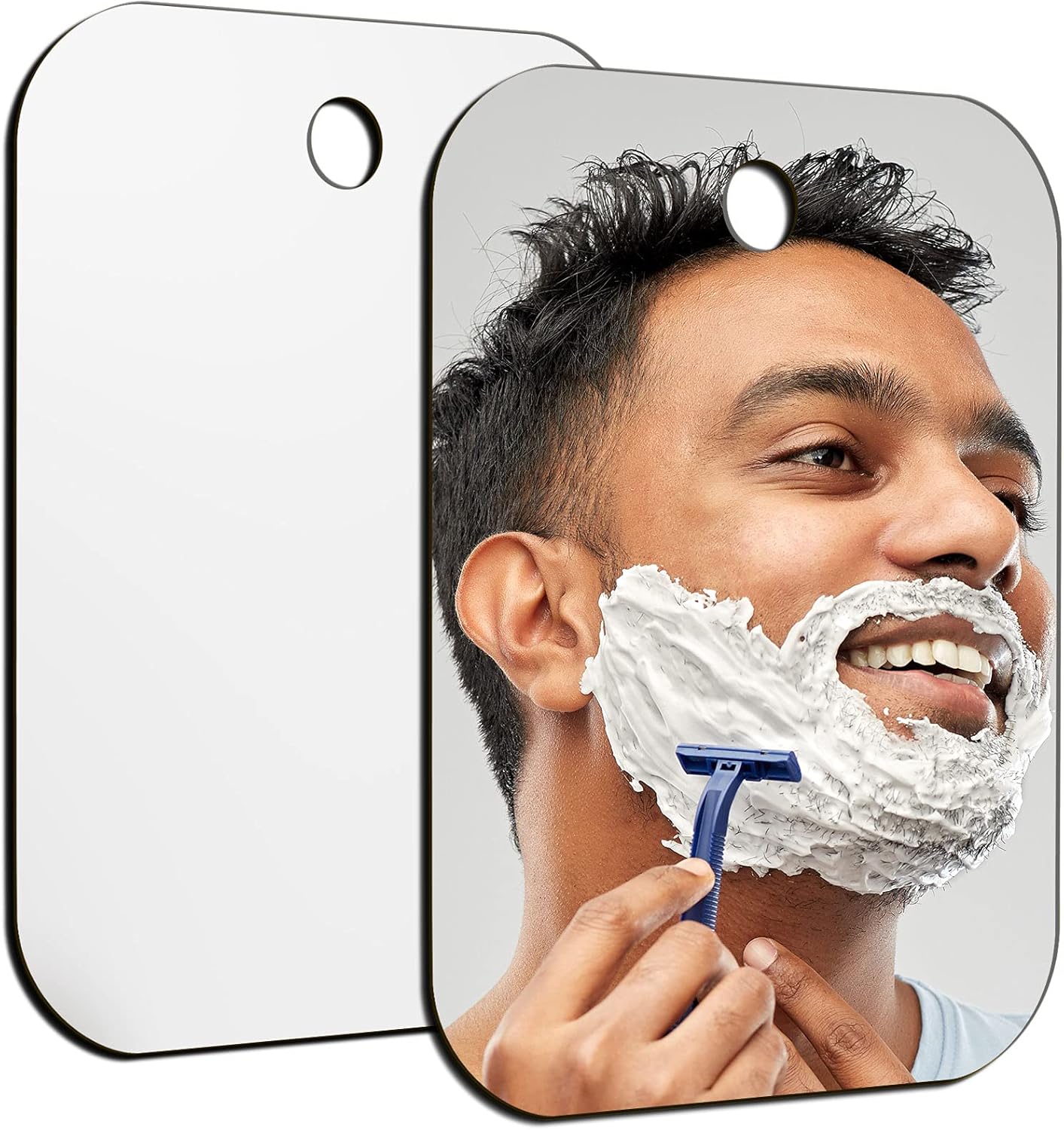 Unbreakable Shower Mirror fogless for Shaving,Fog Proof Shave (Medium,2