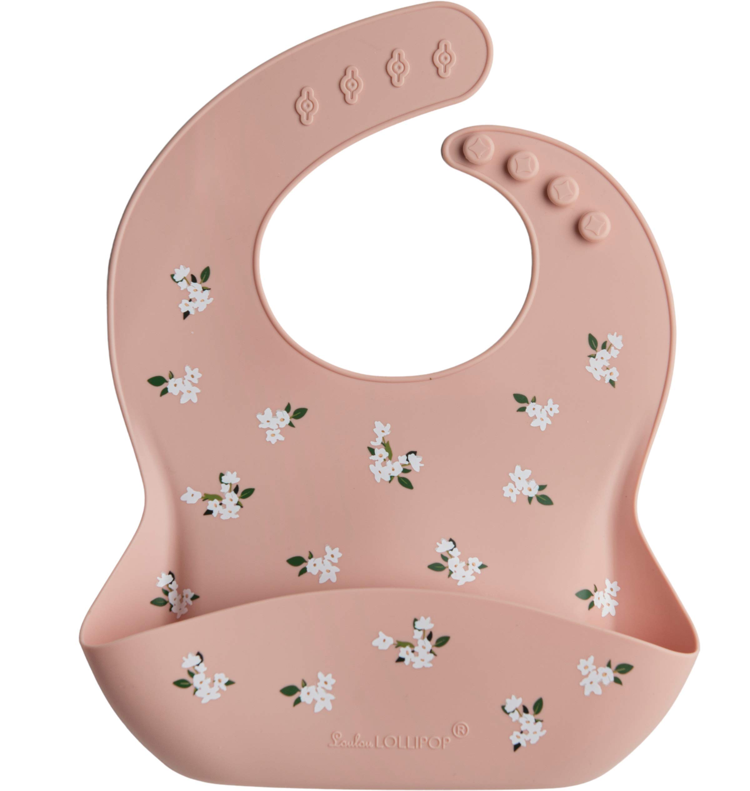 Loulou Lollipop Soft, Waterproof Silicone Feeding Bib For Babies And Toddlers 3 To 36 Months, Easy To Clean