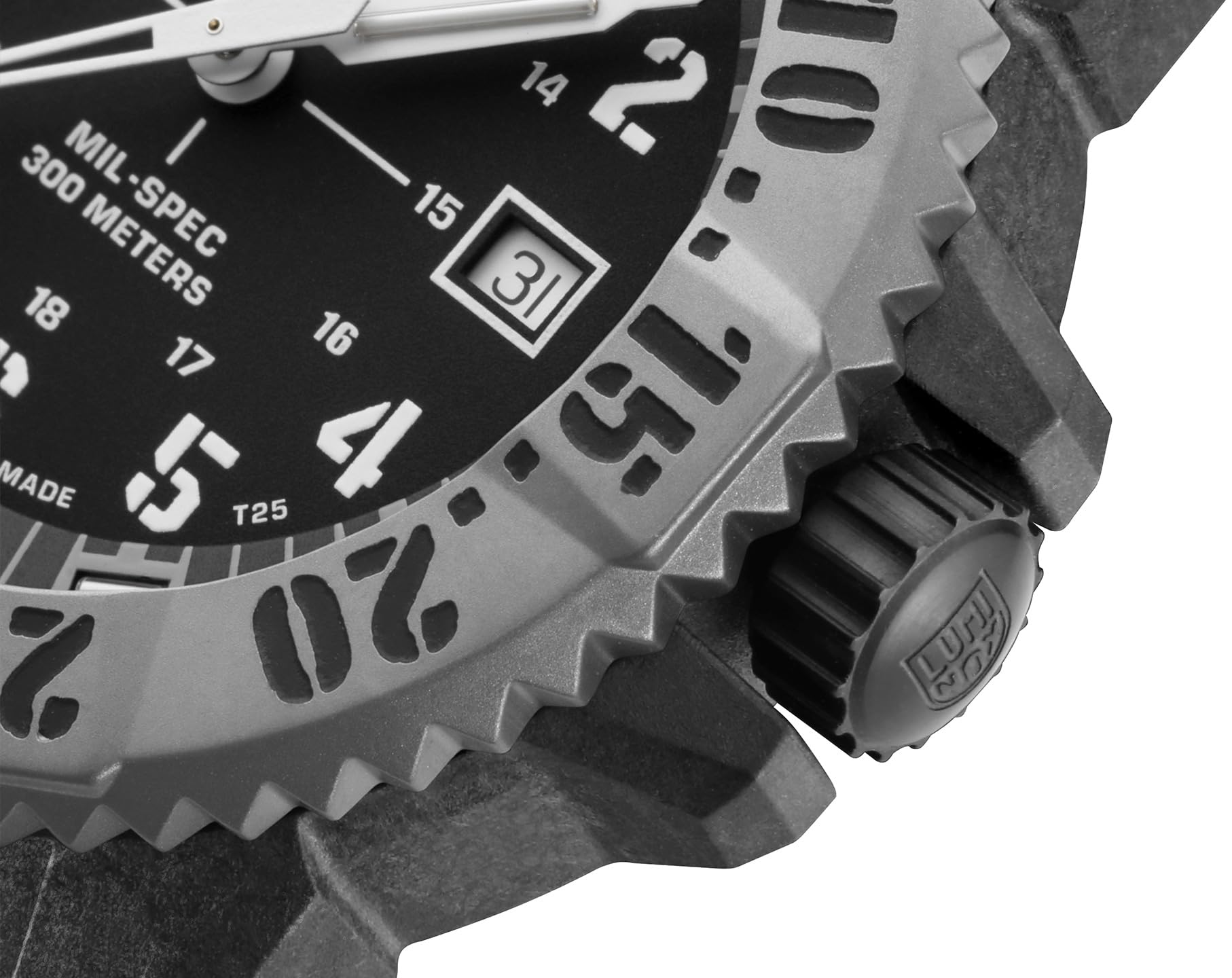 Luminox Reloj analógico de Cuarzo Suizo para Hombre con Correa de Goma XL.3351.1. Set, Negro, Correa
