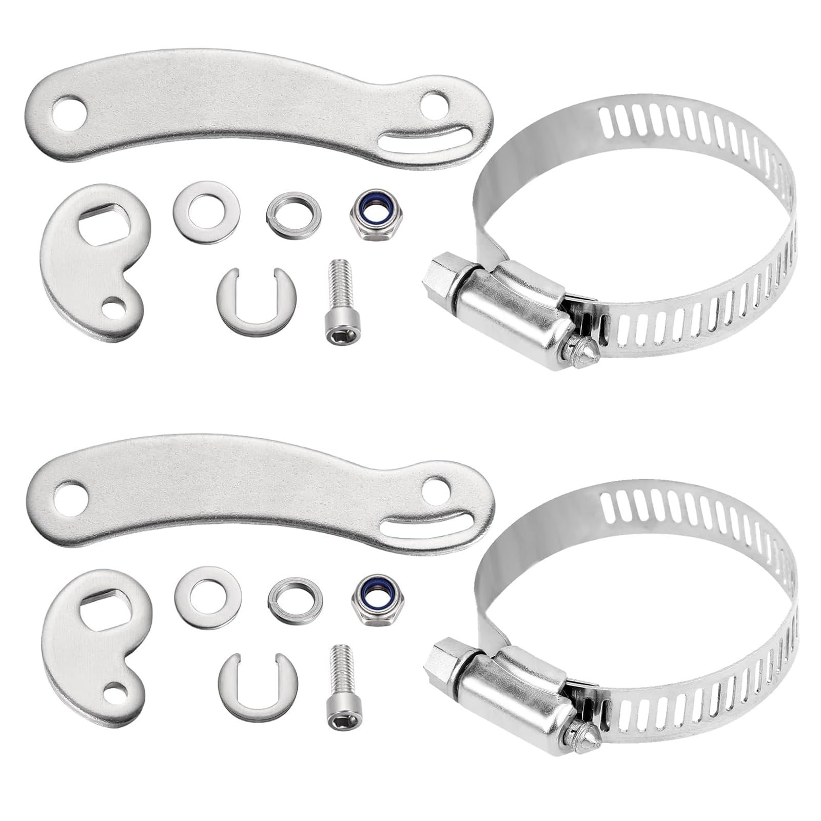 Ebike Accessories - Torque Arm Kit, 2 Sets Universal Electric Bicycle Torque Arm for Front & Rear Motors, Ebike Torque Arm for Dropout Protection, Anti-Loosening Cycling Accessory for E-bike Motor Arm