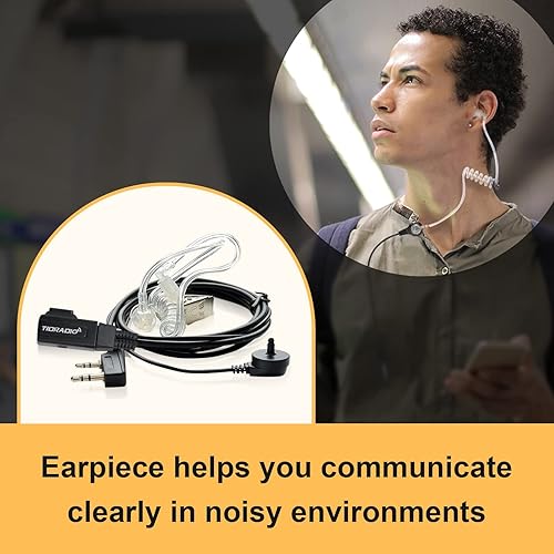 Miniatura 5 de TID Radios Radios RADIO TD-M8s Walkie Talkies para adultos de largo alcance, radio bidireccional recargable con auriculares, cargador multibanda de