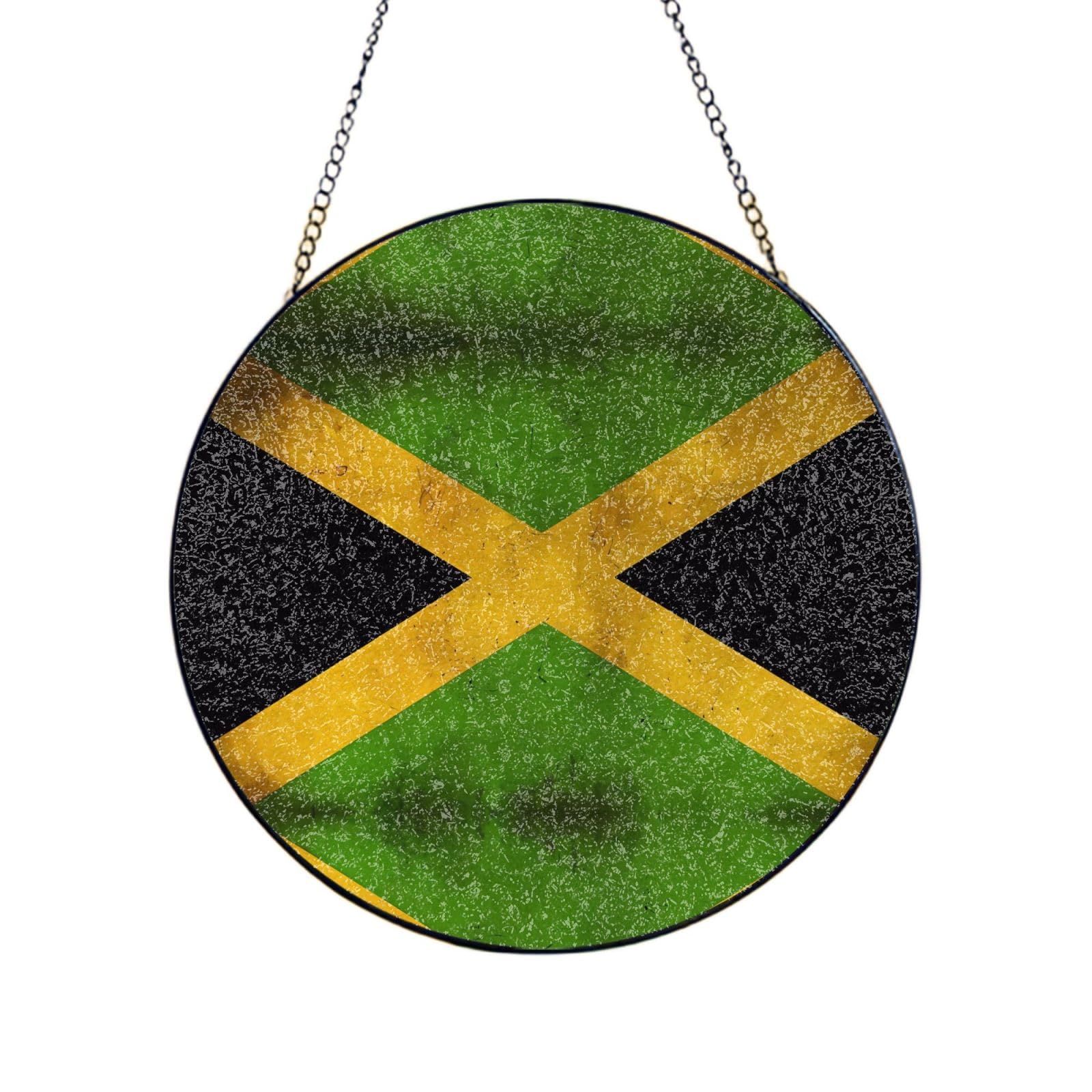 Atrapasueños de Jamaica para decorar ventanas de cristal en cumpleaños y porches exteriores