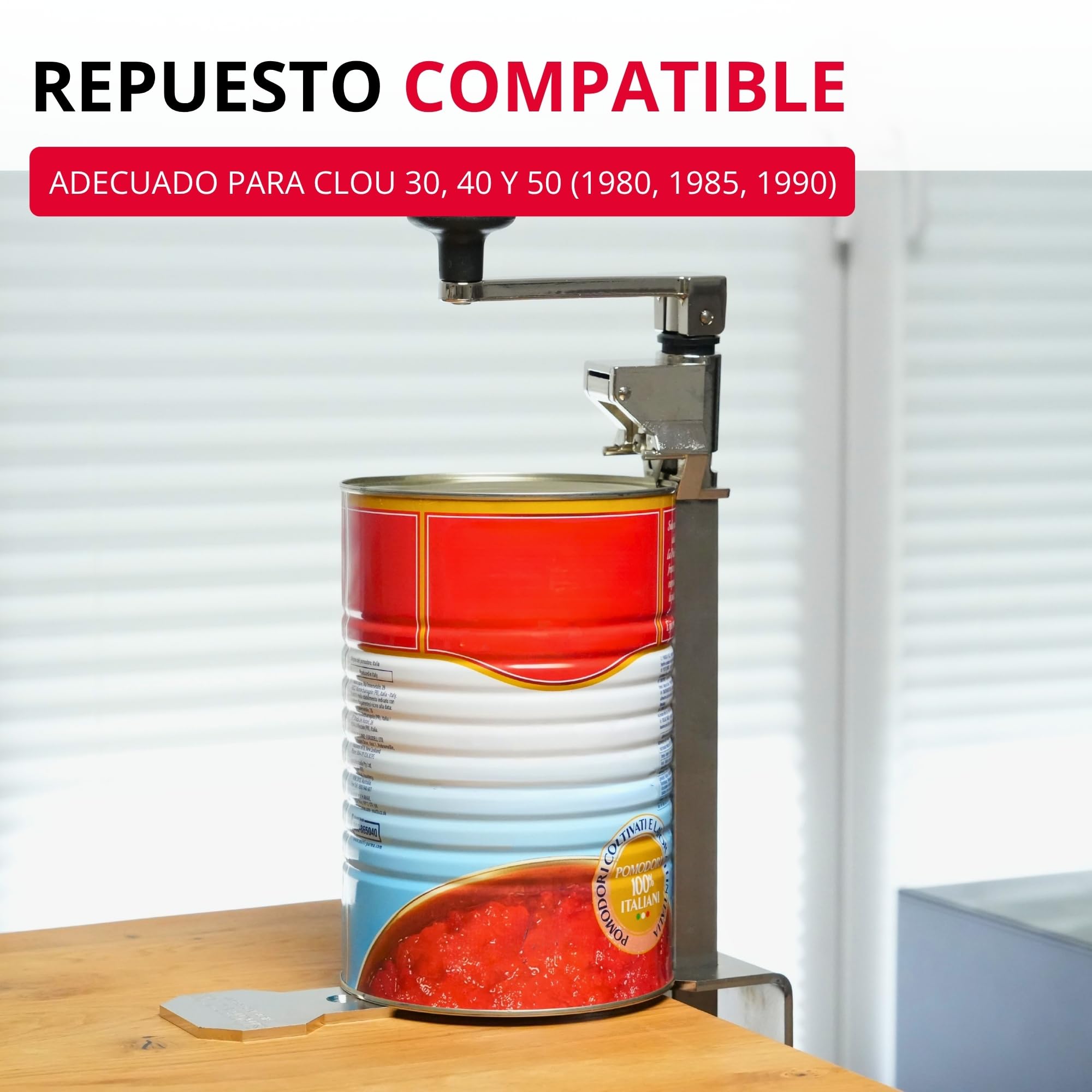 Westmark Set de piezas de repuesto, 3 piezas, Cuchilla de corte + 2 tornillos para el abrelatas Sieger Clou 30/40/50, Acero inoxidable, Plateado, 19952280