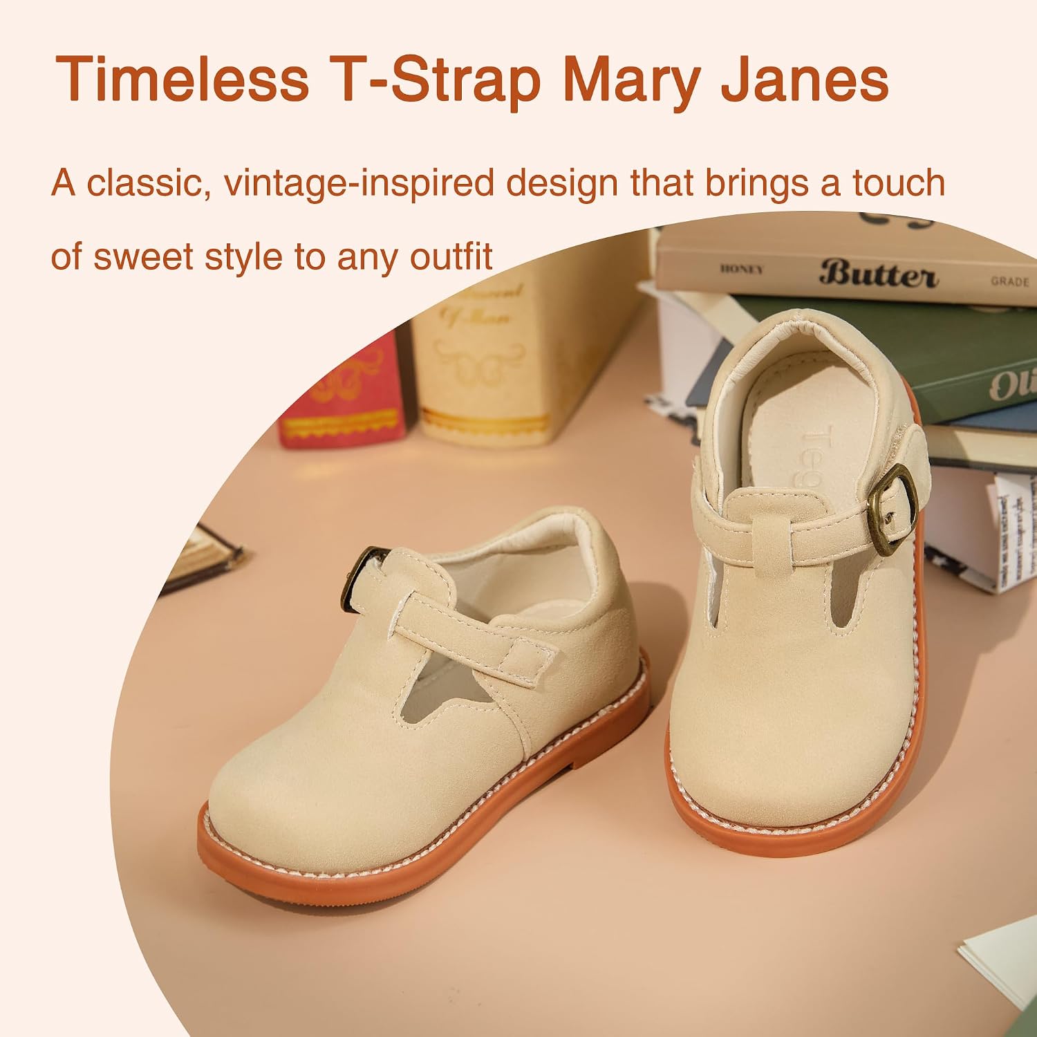 Girls Mary Jane Shoes Toddler Little Kid Vintage School Party Dress Oxford Flats