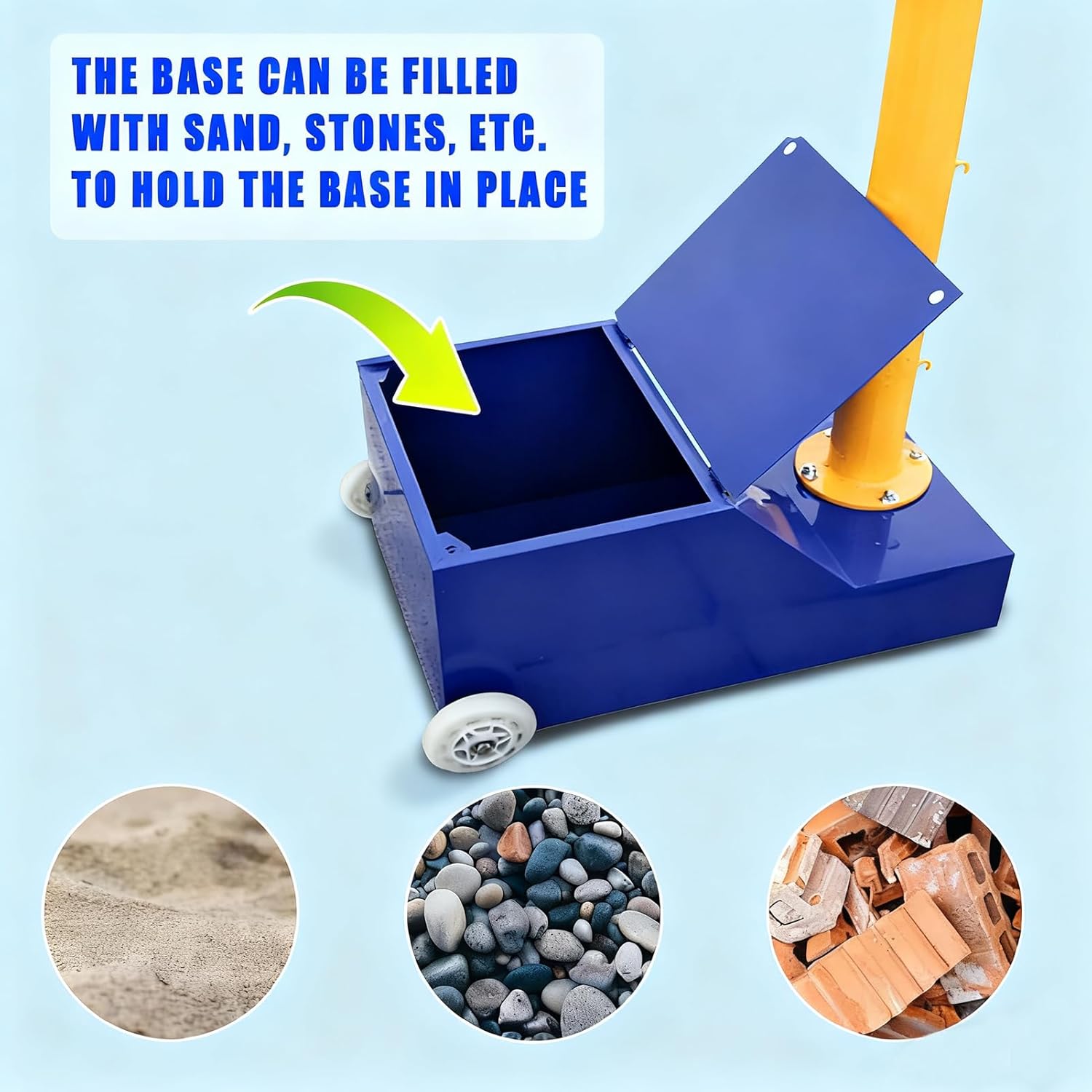 Volleyball/Badminton Pole & Nets Package for Backyard, Adjustable Height 5.1-6.6FT Volleyball Poles with Stable Base,Portable Indoor or Outdoor Heavy Duty Badminton Pole