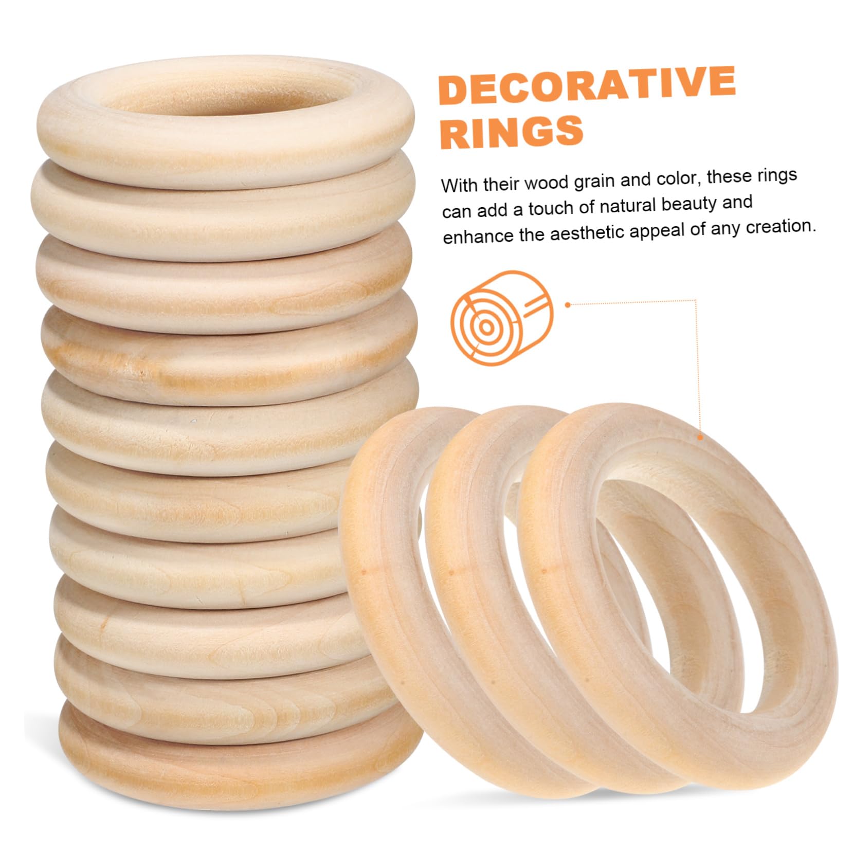 Anillos De Madera 80 Unidades Anillos Para Manualidades Círculos De Madera Para Mismo