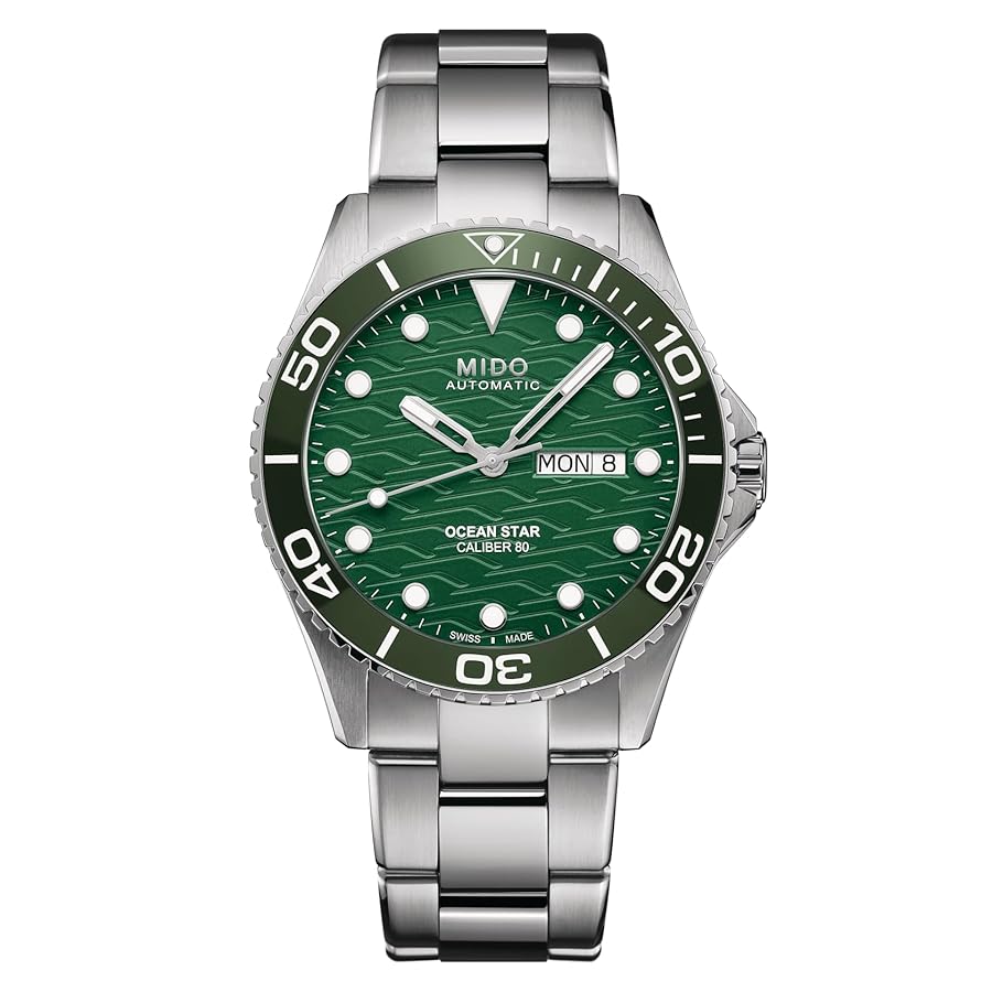 MIDO ミドー 自動巻 オーシャンスター200C グリーン Amazon.com: MIDO Ocean Star 200C - Swiss Automatic Diving