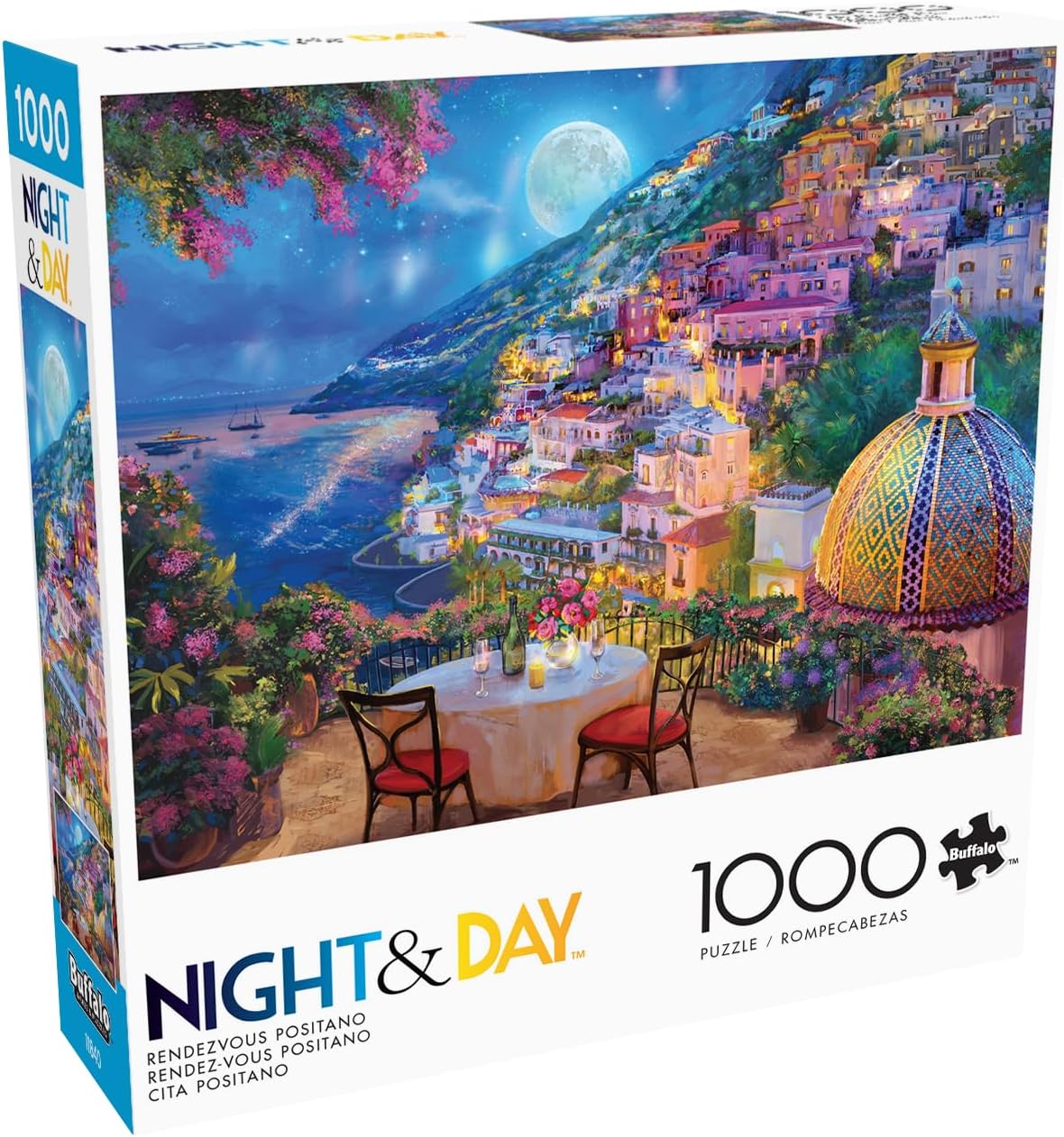 Buffalo Games - Lillia - Rendezvous Positano - 1000 Piece Jigsaw Puzzle for Adults -Challenging Puzzle Perfect for Game Nights - Finished Size is 26.75 x 19.75
