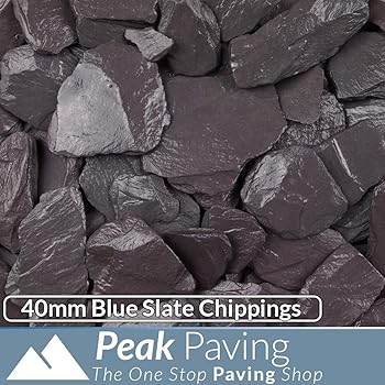 blue slate chippings 40mm b&q
