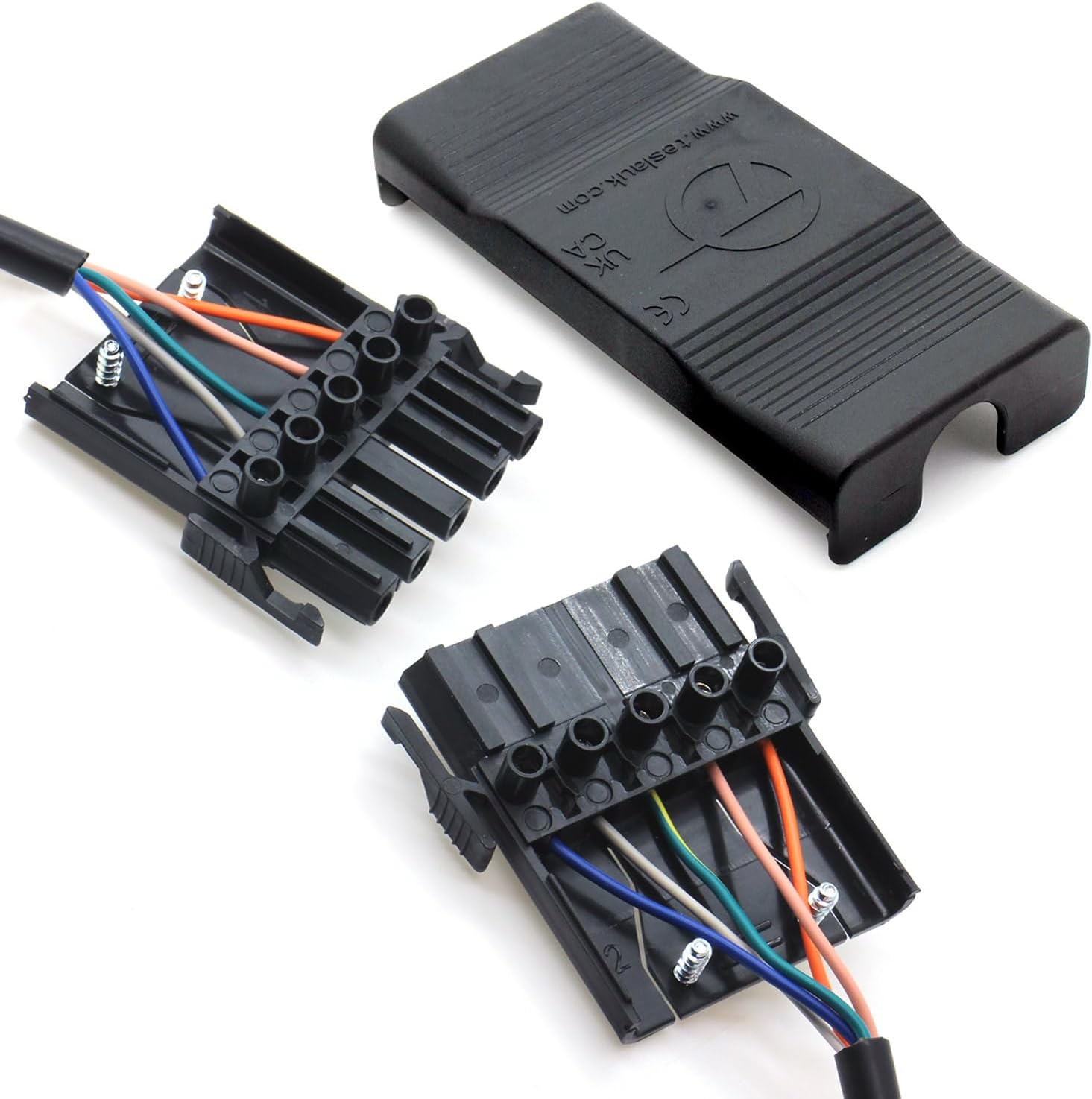 5-Way Plug/Socket with Strain Relief, E5PLUG TeslaUK (2) 5-Way Plug/Socket with Strain Relief, E5PLUG TeslaUK (2)