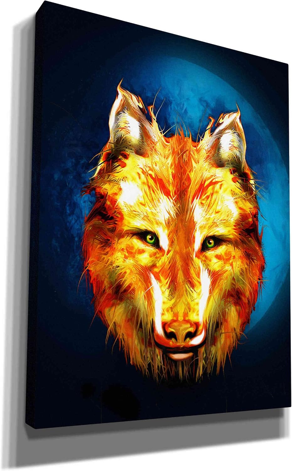 Epic Graffiti 'Lone Wolf' by Michael StewArt, Canvas Wall Art, 12"x16"