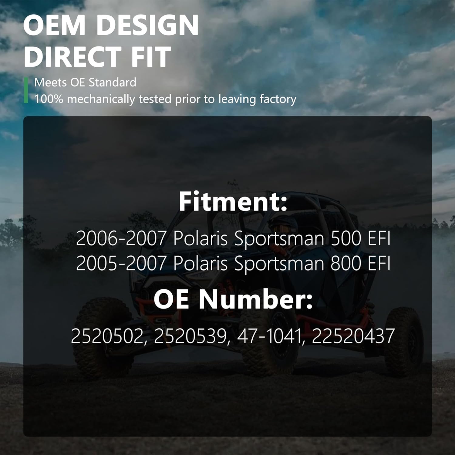 Fuel Pump Assembly for Polaris Sportsman 500 EFI 2006-2007; 800 2005-2007 Replace 2520502 22520437 47-1041(6 Bolt Pattern, not a 5 Bolt Pattern)