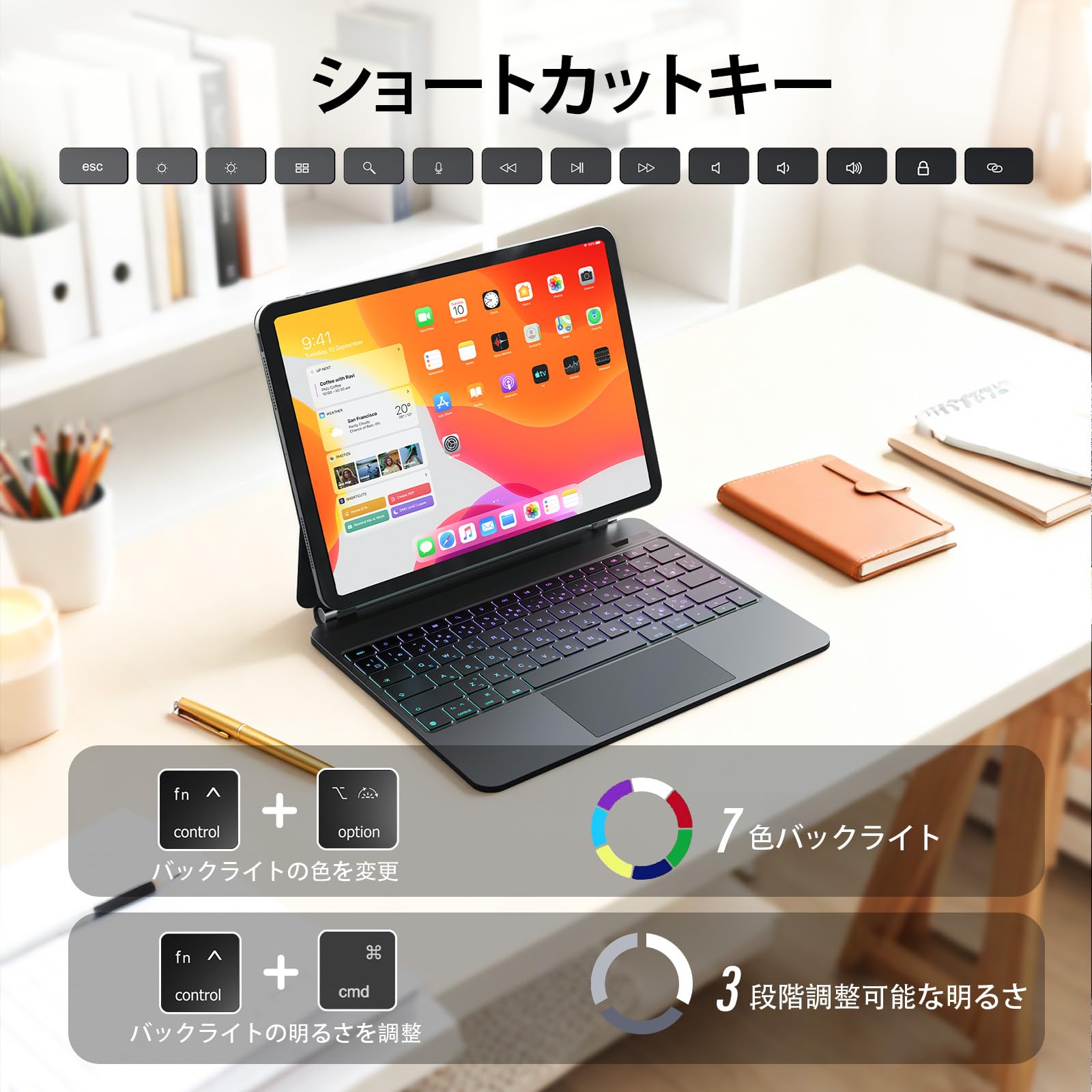 iPadをMacBookよりも使いやすく早替え♪❤iPadケース＆キーボード Amazon.co.jp: CSZZACME iPad Pro 13インチ M5/M4 2025/2024モデル用