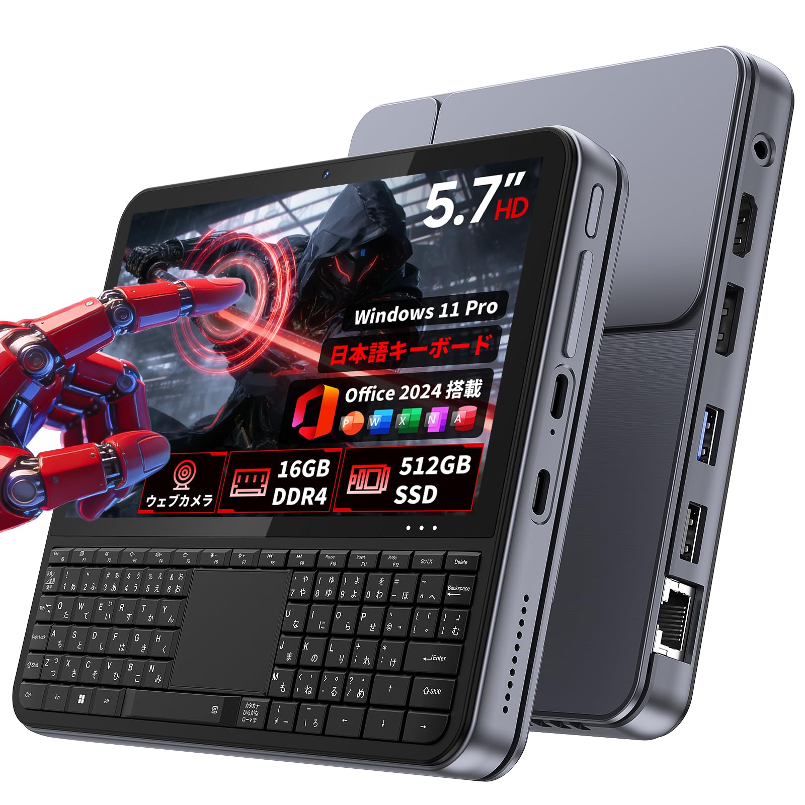 Mini PC 16GB 512GB 【動作確認済み】 Amazon.co.jp: ミニpc ディスプレイ付き【インテル N95搭載】16GB DDR4