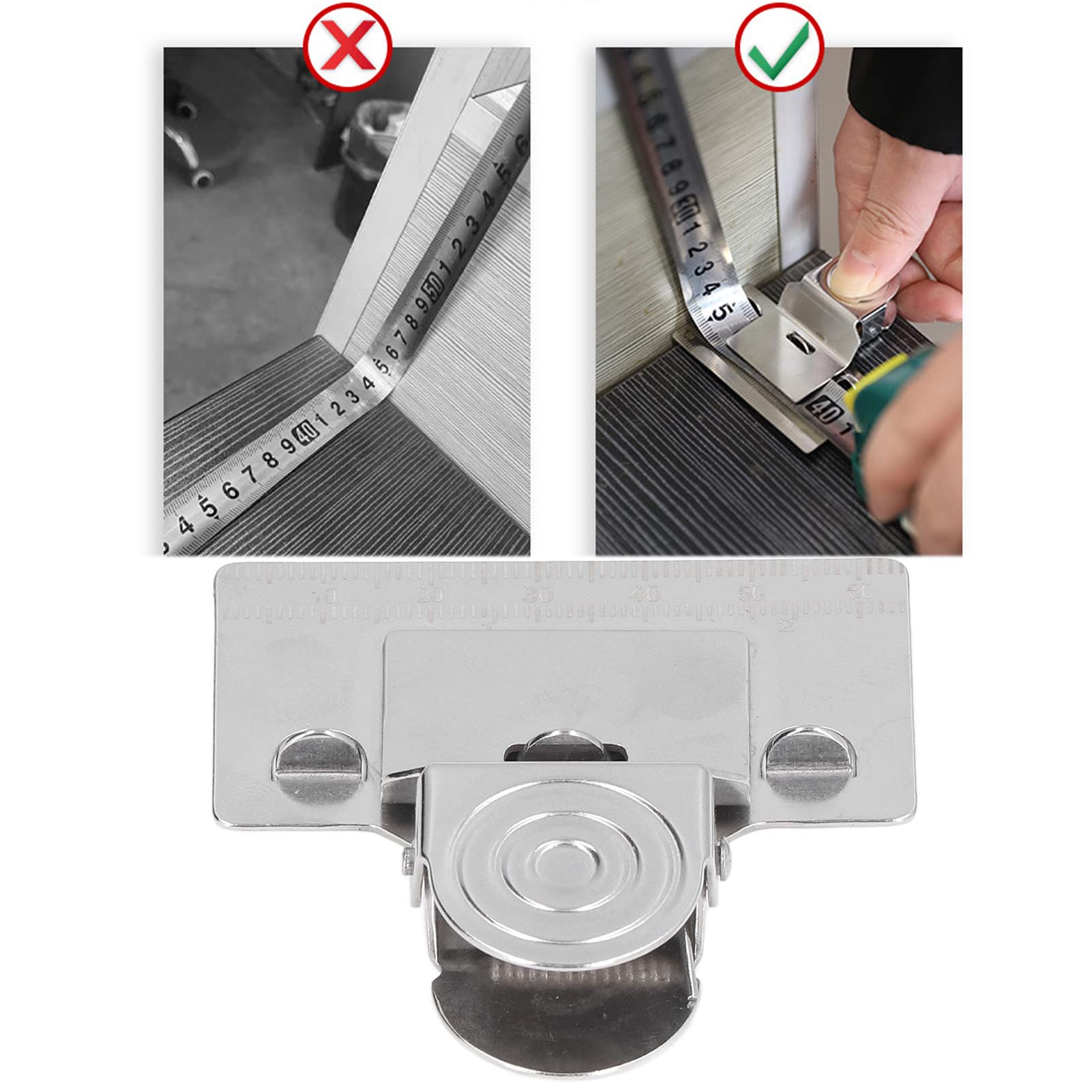Measuring Tape Clip Precision Measure Fixing Tool, Portable