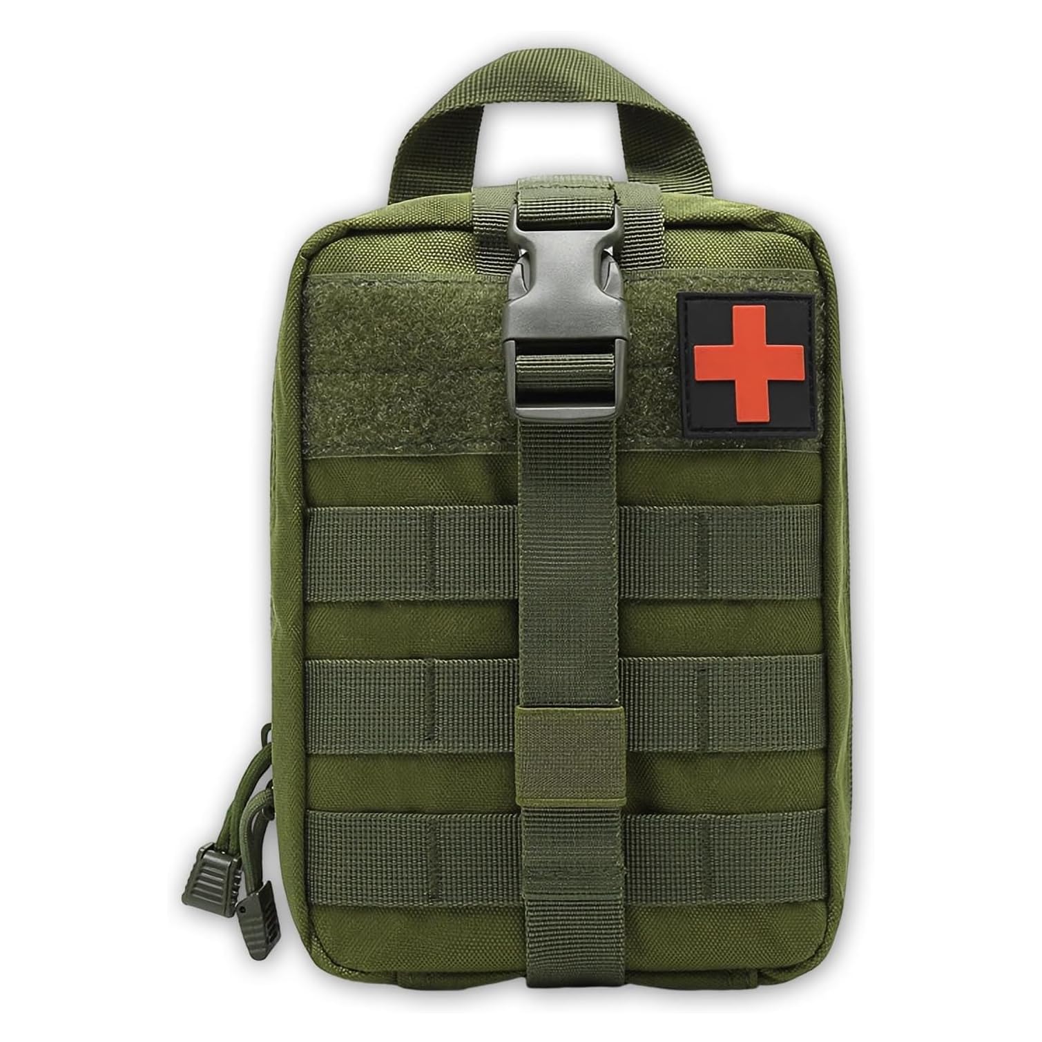 HMV MALL Medical Molle Pouch Tactical Nylon First Aid Pouch Big Capacity EMT Pouch Utility Pouch Heavy Duty Military Grade Rip-Away IFAK Pouch for Home and Outdoor (Green)
