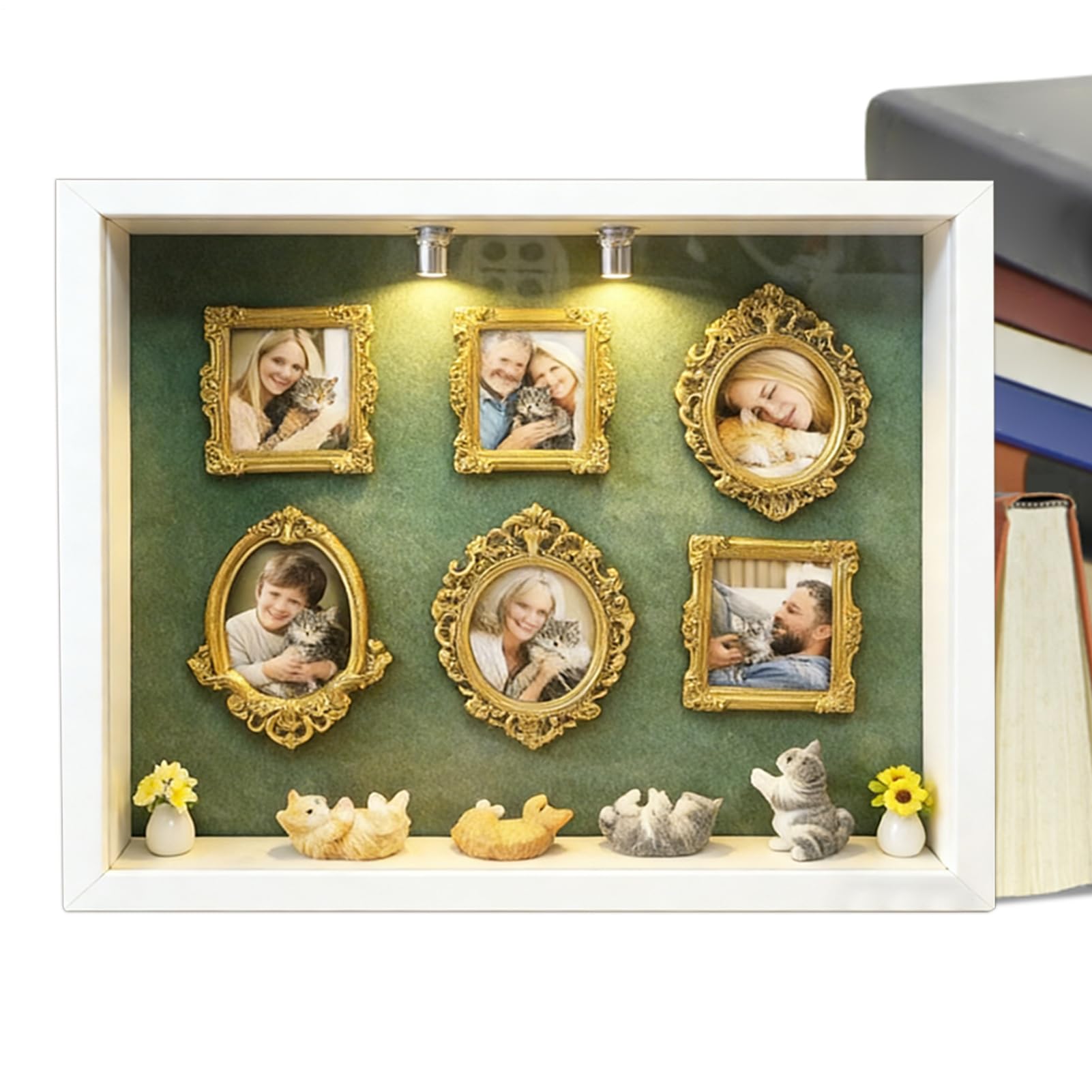 Cadres pour mini musée à offrir en cadeau créatif, album de stockage photos et souvenirs
