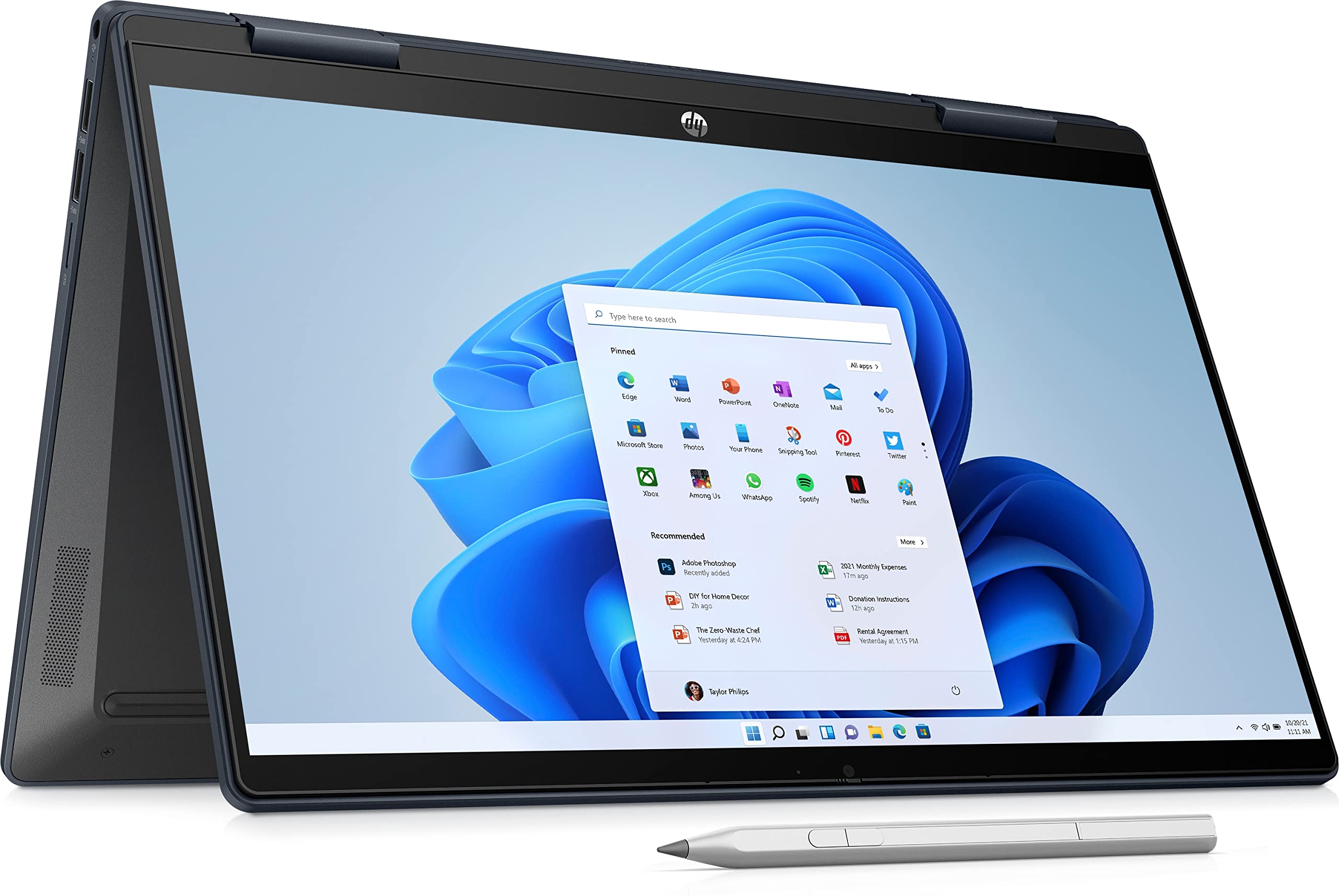 HP Pavilion x360 2 in 1 Laptop 14-ek0022ne, 14" FHD touch screen, 12th Gen Intel® Core™ i5, 8GB RAM, 512GB SSD, Intel® UHD Graphics, Windows 11 Home, En -Ar KB, Space Blue - [7A5U9EA]