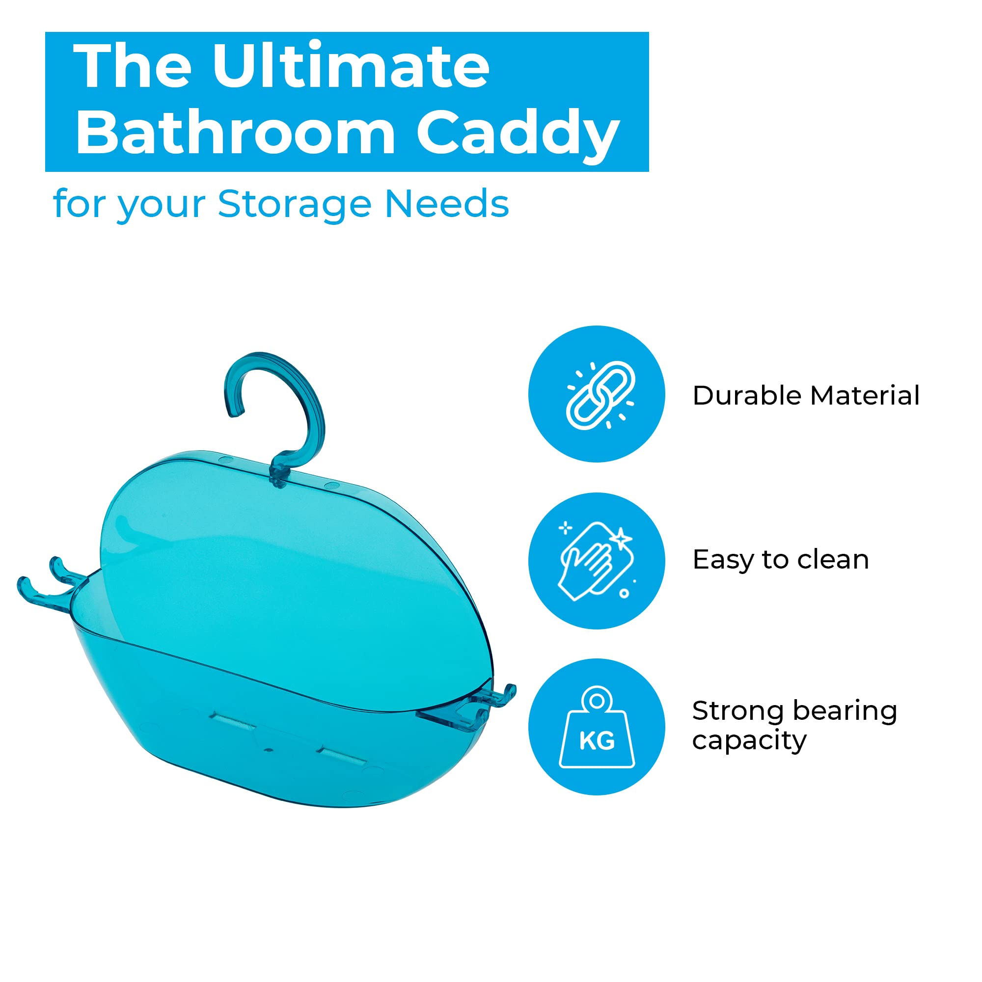 Blue Canyon Plastic Shower Hanging Caddy - Image 2