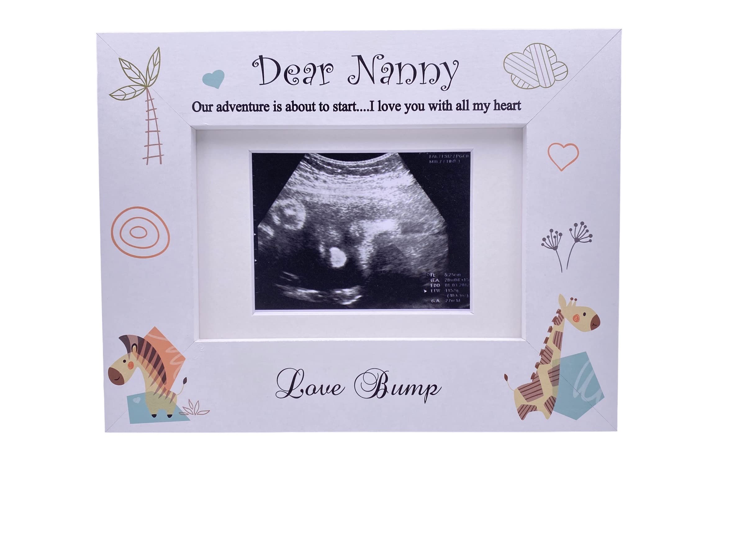 Baby Announcement Nanny to be Scan Photo Frame Gift
