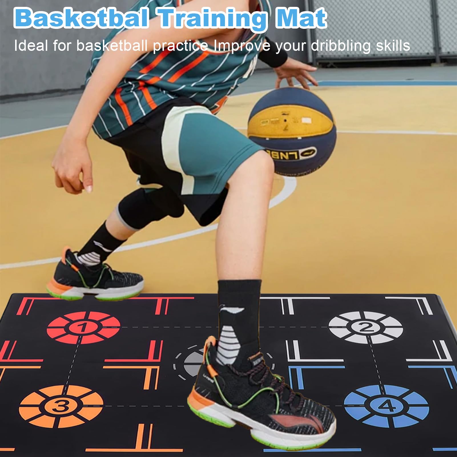 Tapis de Football pour Contrôle du Ballon, Tapis D'entraînement Antidérapant, Maîtrise de L'entraînement au Contrôle du Ballon, Cadeaux pour Les Amateurs de Football
