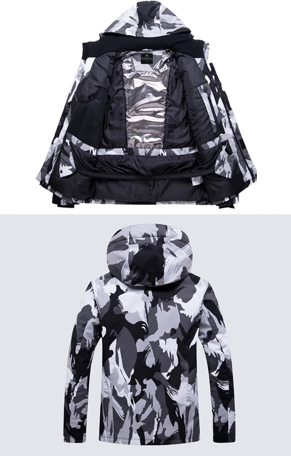 HOTIAN] スノーボードウェア メンズ 上下セット スキーウェア