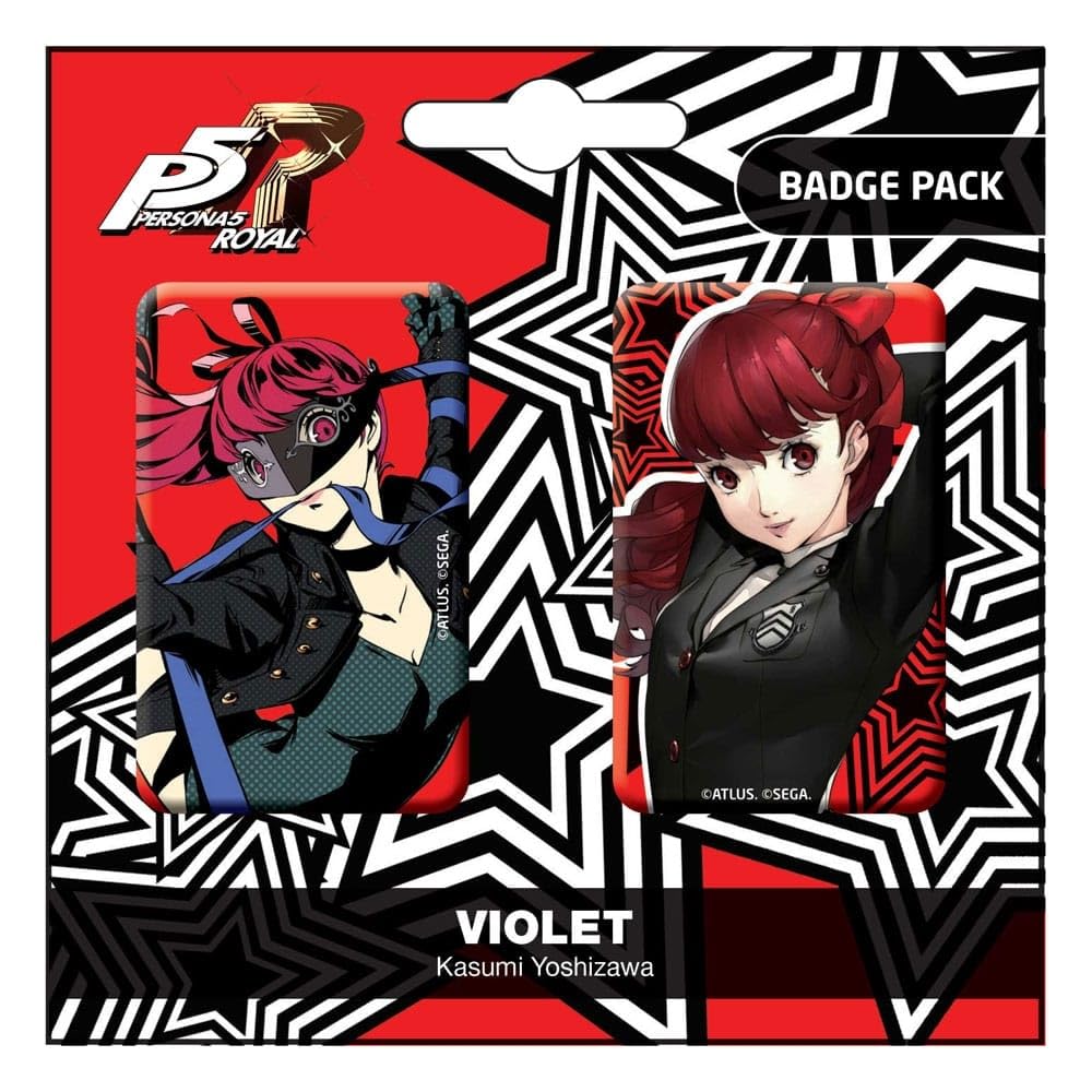 POPBuddies Persona 5 Royal Violet/Kasumi Yoshizawa Badge Pack