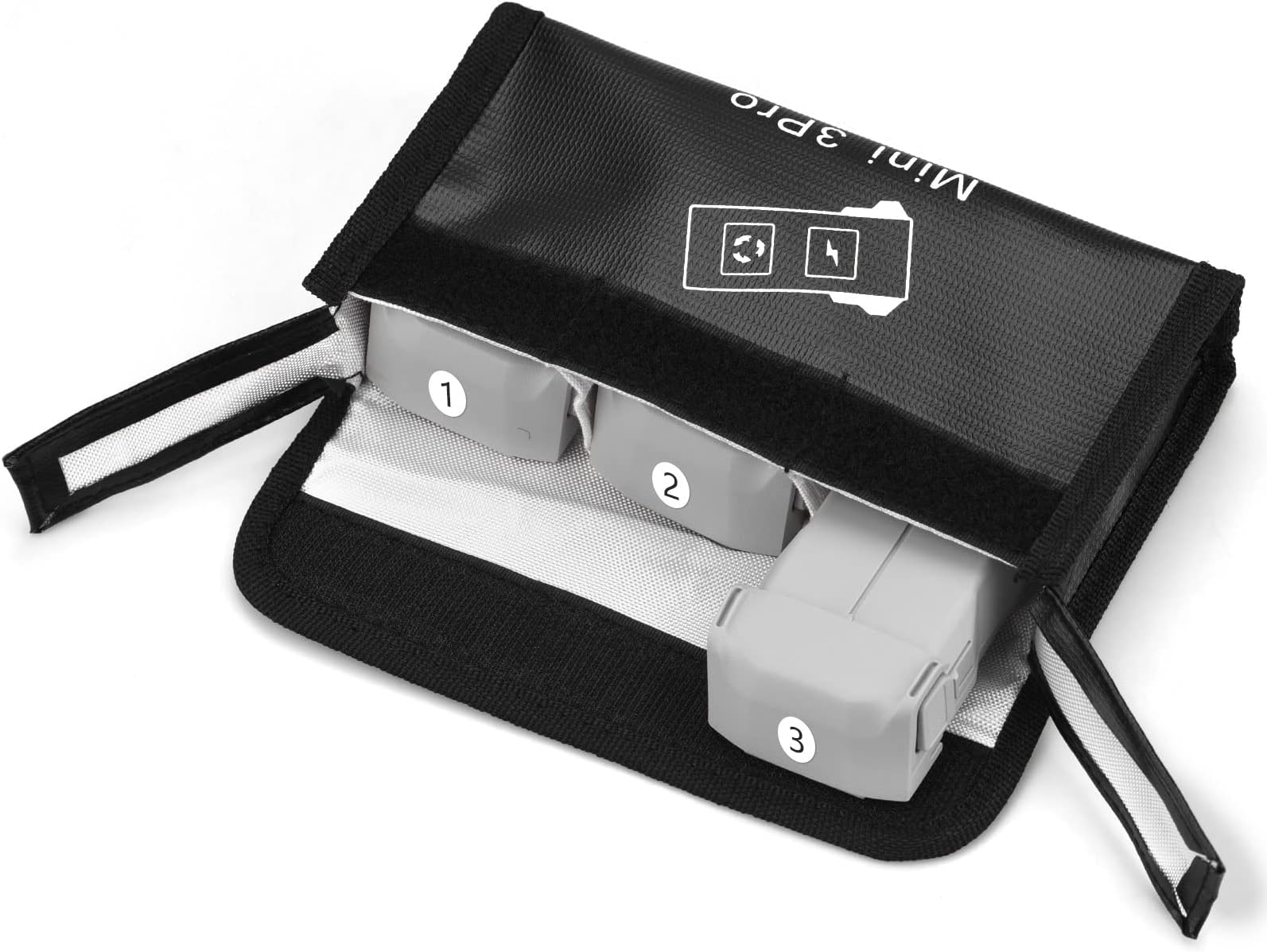 HeiyRCBattery Safe Bag for DJI Mini 3 Pro Drone Batteries Protection Fireproof Explosion-proof Bag Battery Pouch Accessory