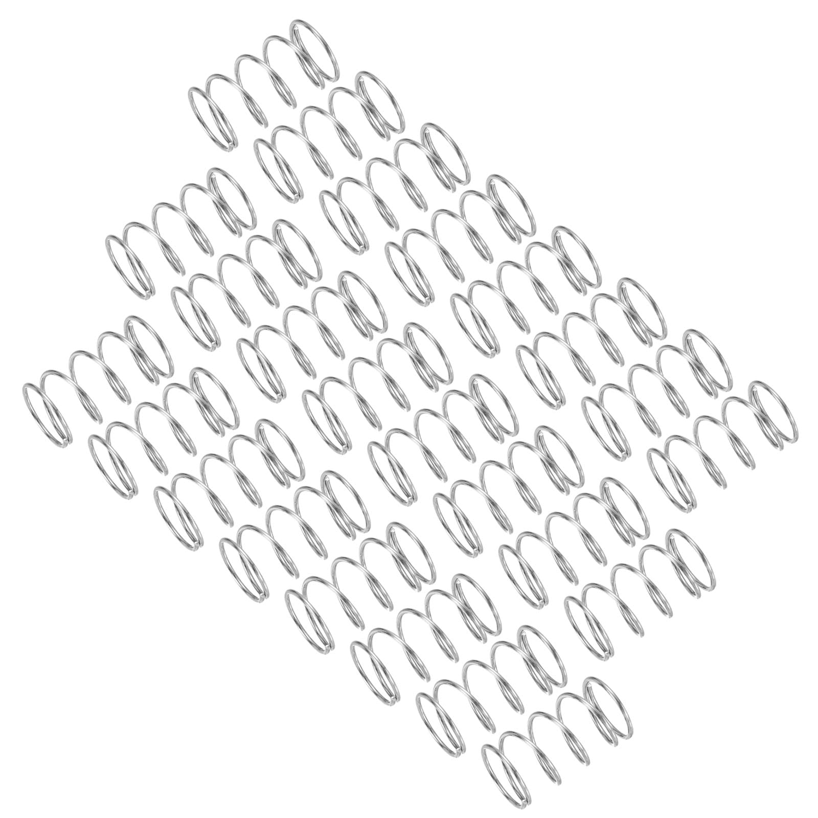 uxcell 25Pcs Compression Spring, 304 Stainless Steel 8mm OD 0.8mm Wire 15mm Length Mechanical Spring for Shop Home Repair Project, Silver Tone — Amazon image 12